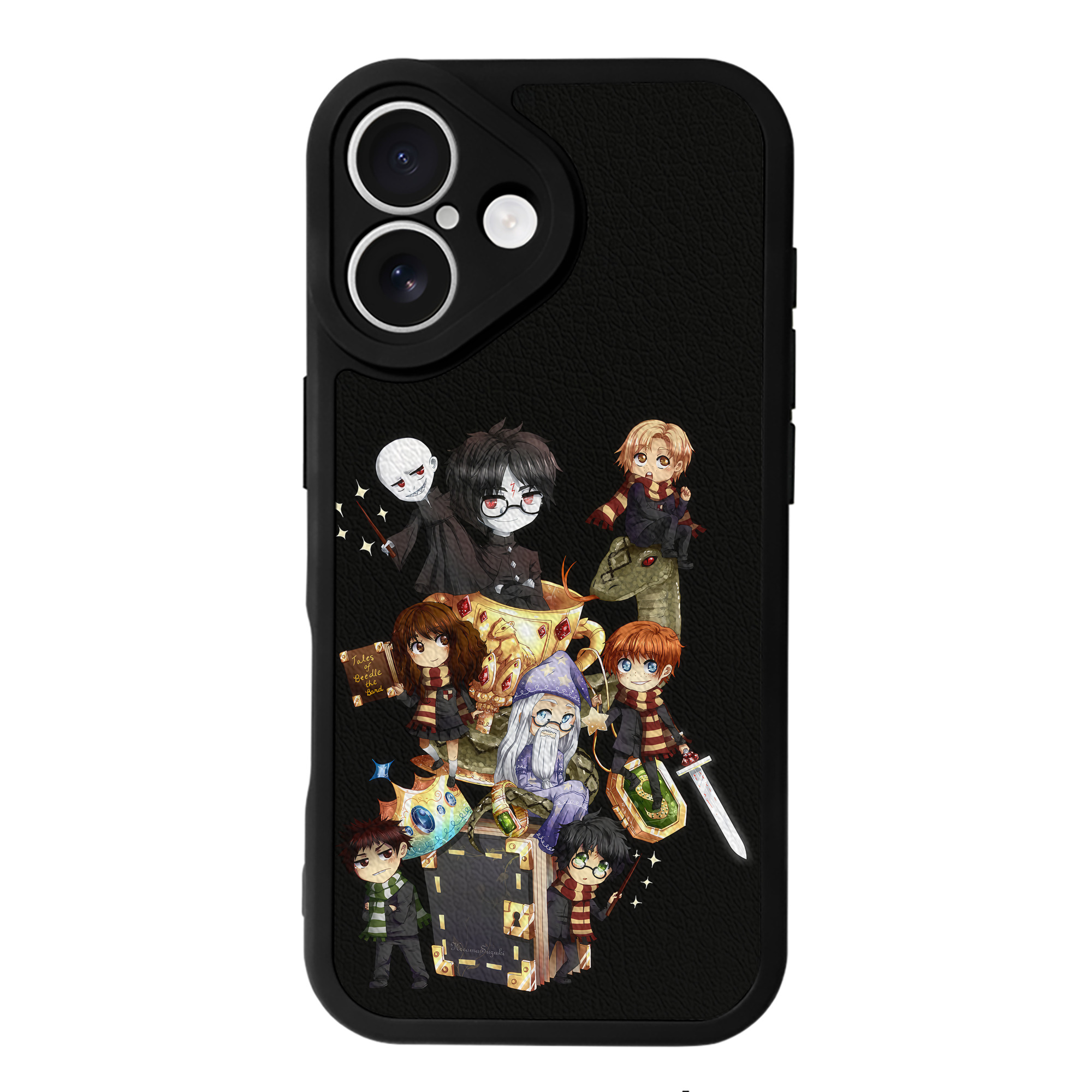 （画像用） Harry Potter ハリー・ポッターシリーズ 【iPhone 16シリーズ対応】シリコンスマホケース（レザー調） 材質：シリコン